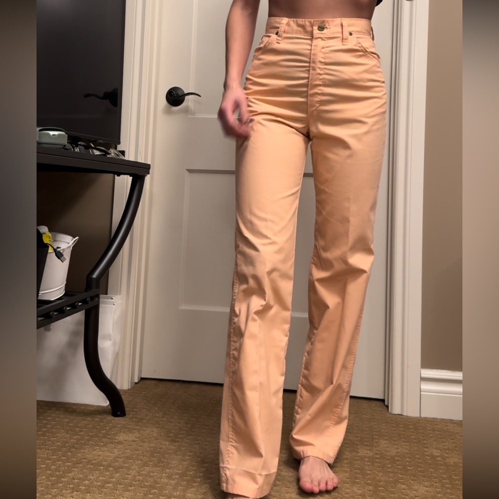VINTAGE WRANGLERS peach linen